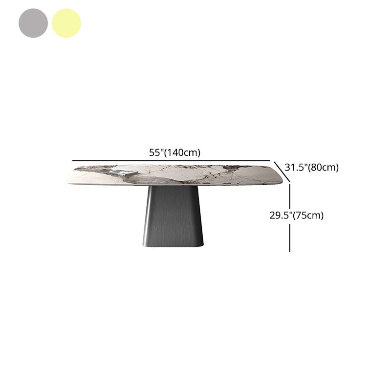 Modern 1/3/4/6/7 Pieces Dinette Set with Sintered Stone Top Rectangle Dining Table Set