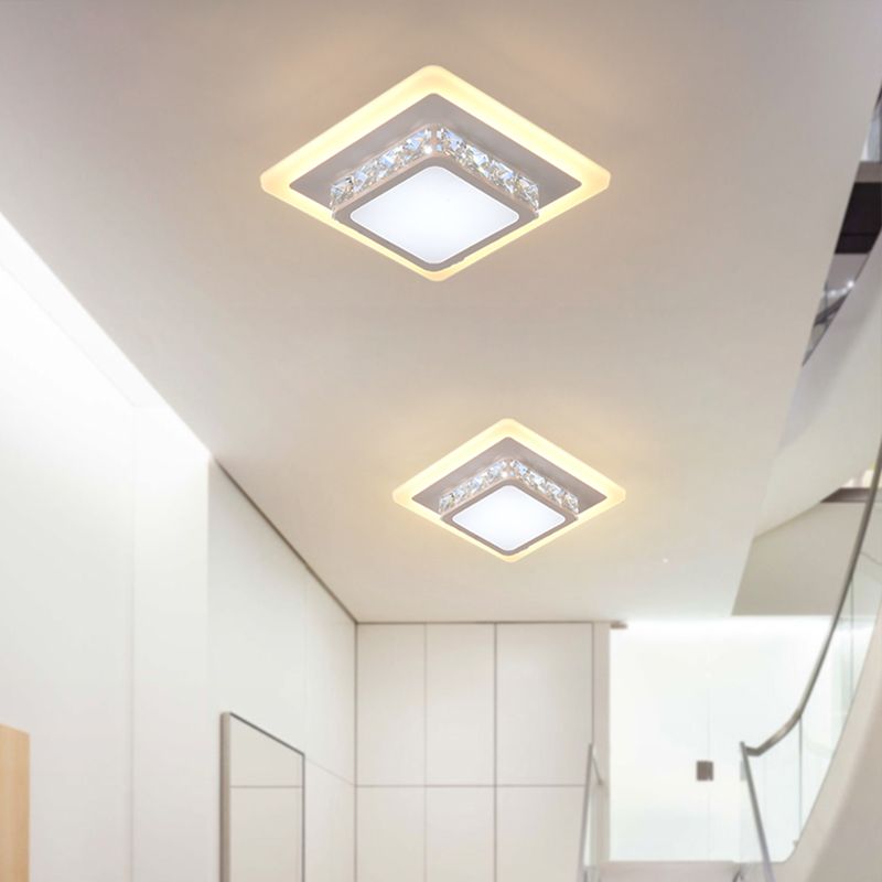 Eenvoud Mini LED-inbouwlamp Kristallen gang Inbouw plafondverlichting