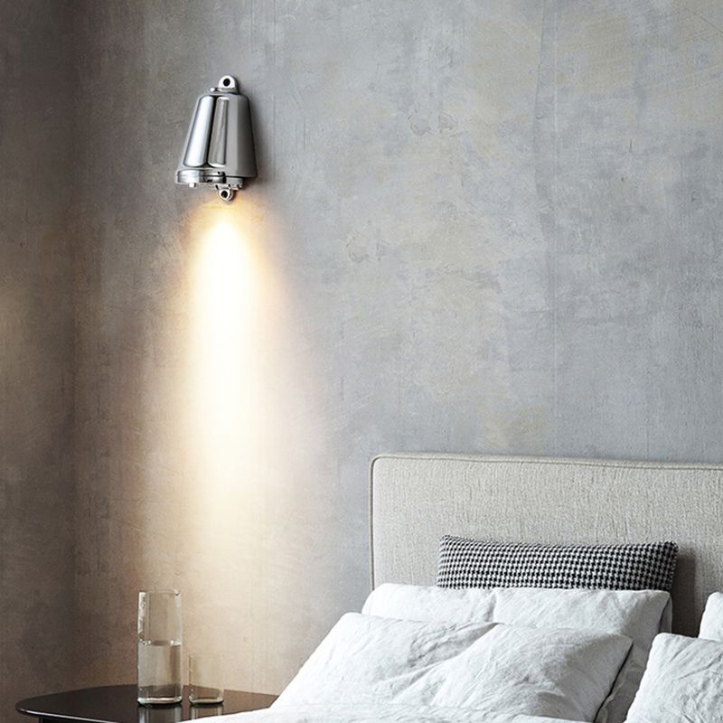 Single Contemporary Polished Finish Wall Mounted Sconce LED Wall Light for Foyer