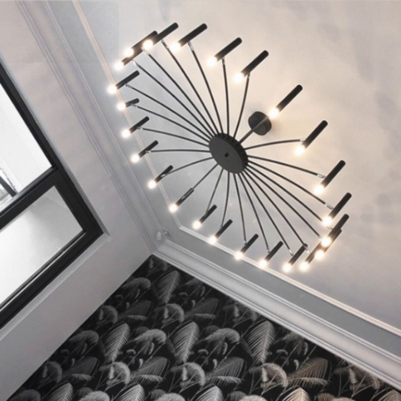 Sputnik Light Aymétriel Chandelier de plafond moderne pour salle à manger du salon