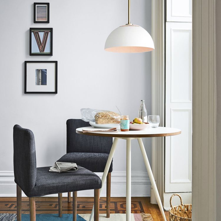 Macaron Domed Pendant Lamp Metal 1 Bulb Dining Room Suspension Light with Vent Design