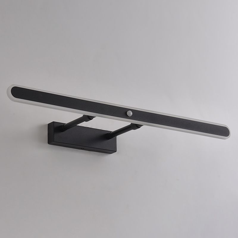 Style minimaliste moderne Améliorations d'éclairage de vanité de vanité rationalisée Idées d'éclairage de vanité acrylique pour salle de bain