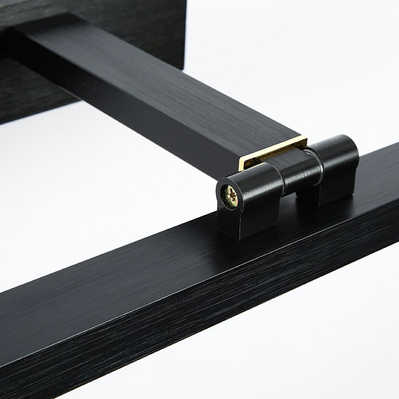 Lineare Schattenschwung Armwand Beleuchtung moderner Metall 1 hellleuchte Lampe in Schwarz