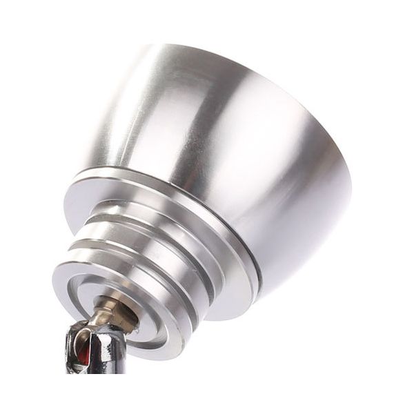 1 éclairage mural de couloir léger avec une teinte en métal dôme lampe d'applications de finition chromée en lumière chaude / blanche