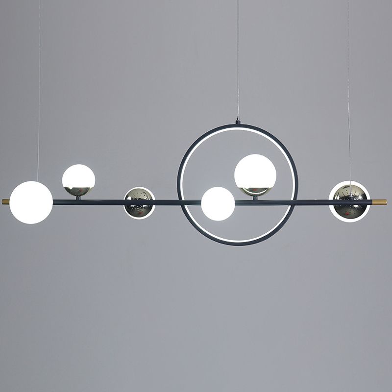 Simple Island Lighting Contemporary Hanging Lamp with Acrylic Shade for Dining Room