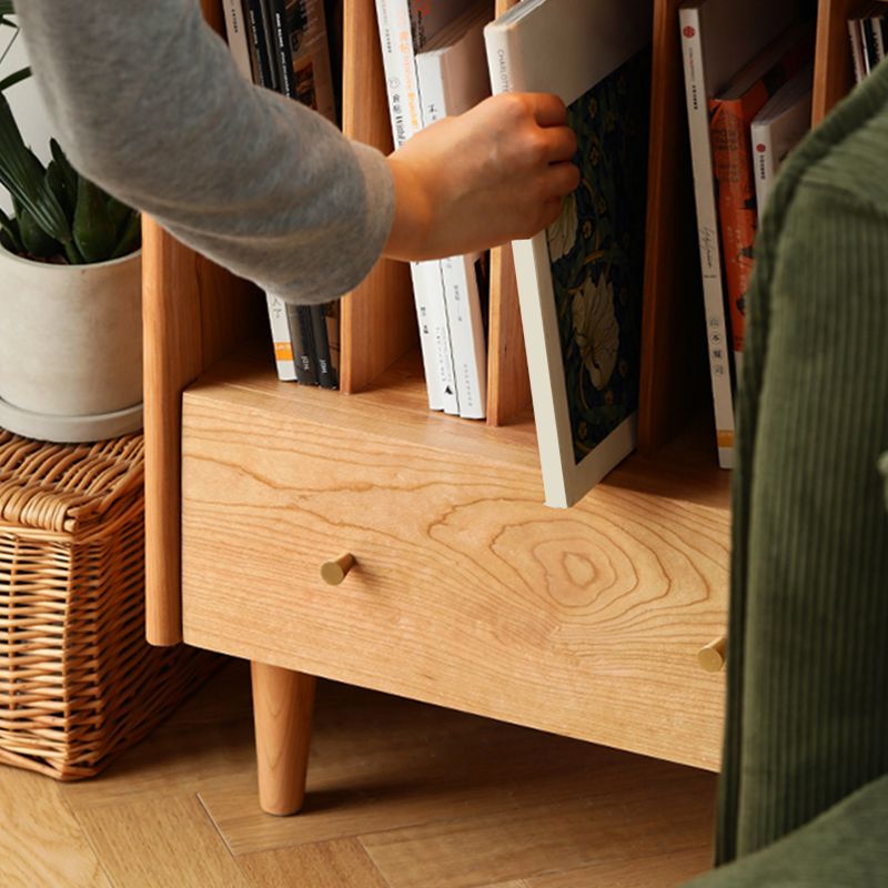 12" Wide Contemporary Corner Table Solid Wood 4 Legs Side Table