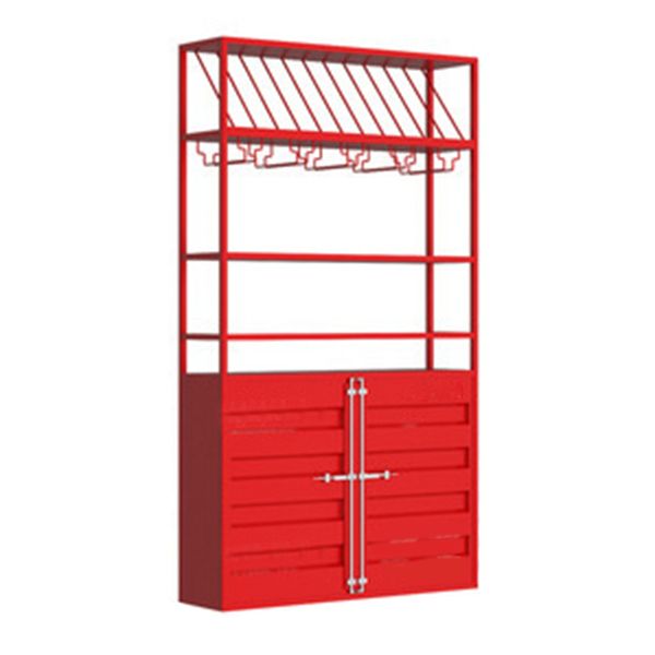 31.5"L x 9.8"W x 70.9"H Industrial Wine Holder Rack Metal Floor Wine Racks with Shelf