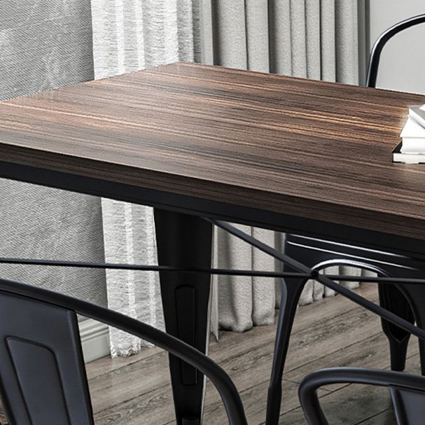 Coffee Shop Dining Table Set 1/2/3/5/7 Pieces Wood and Metal Dinette Set