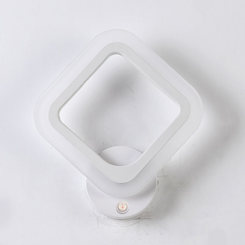 Modern Style Geometric Sconce Light Fixtures Metal 1 Light Wall Mounted Lighting
