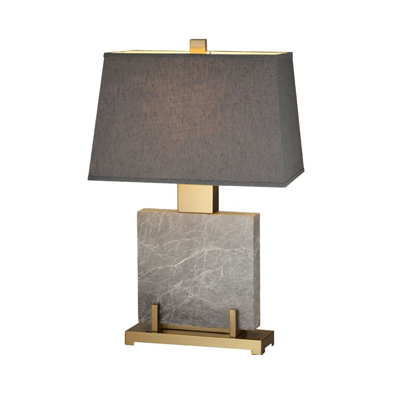 Modernistische 1 bol taakverlichting grijs trapezoïde leesboek licht met stofschaduw