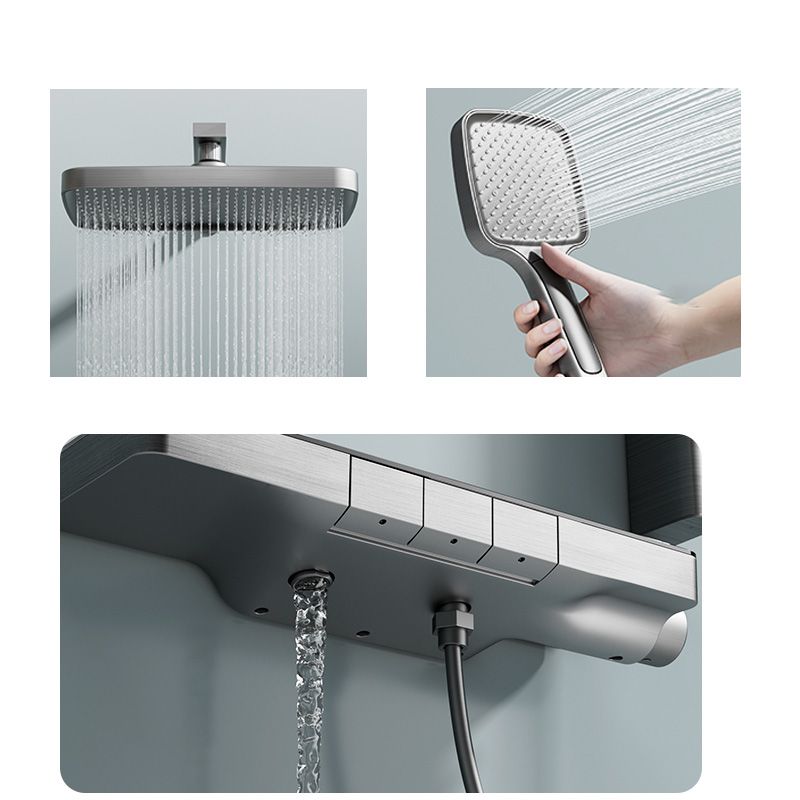 Contemporary Shower Set Handheld Shower Head Wall Mounted Shower System