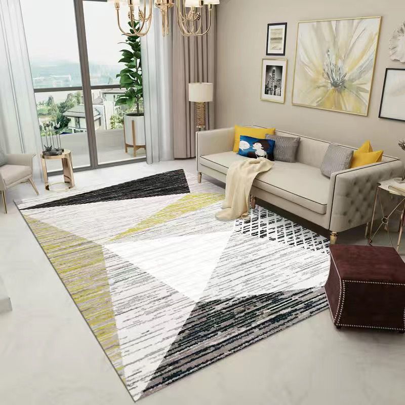 Modern Abstract Marble Pattern Area Rug Indoor Carpet Friendly Washable Rug for Bedroom