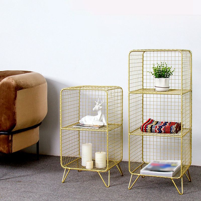 Scaffali in metallo in metallo chiuso in stile minimalista per la sala da studio