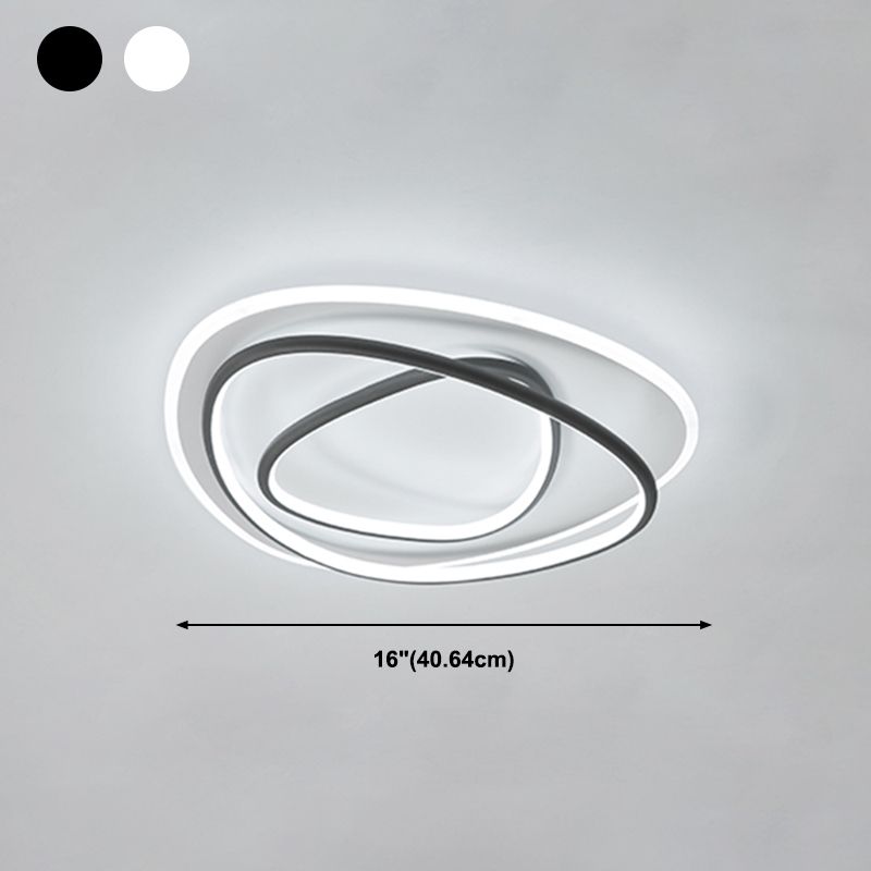 Lampe encastrée moderne à 3 têtes, abat-jour en Silicone, plafonnier LED pour chambre à coucher