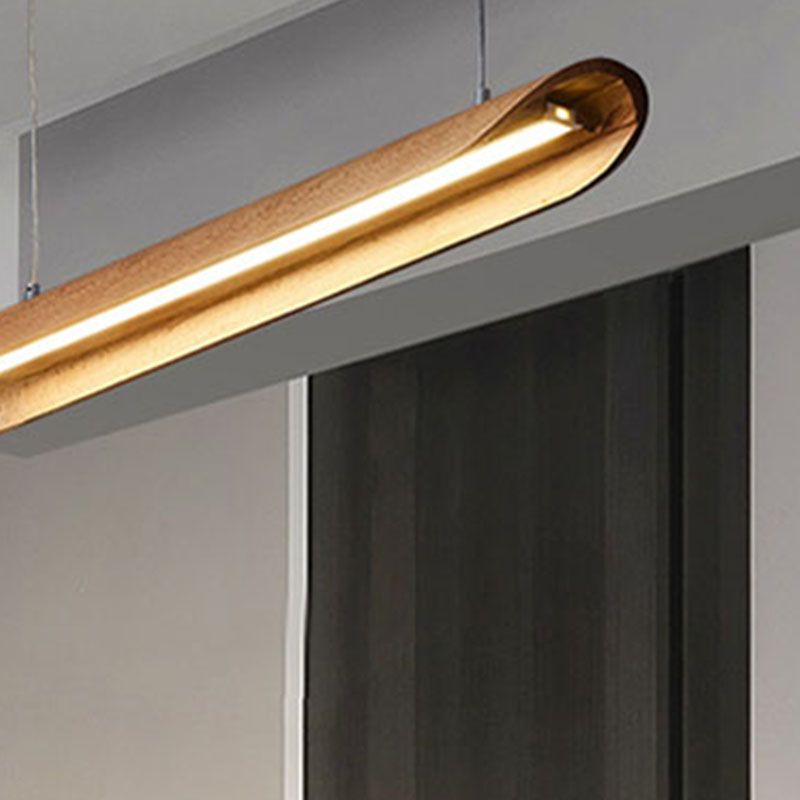 Ashwood Bar Shaped Island Lamp Nordic LED Pendant Lighting Fixture for Dining Room
