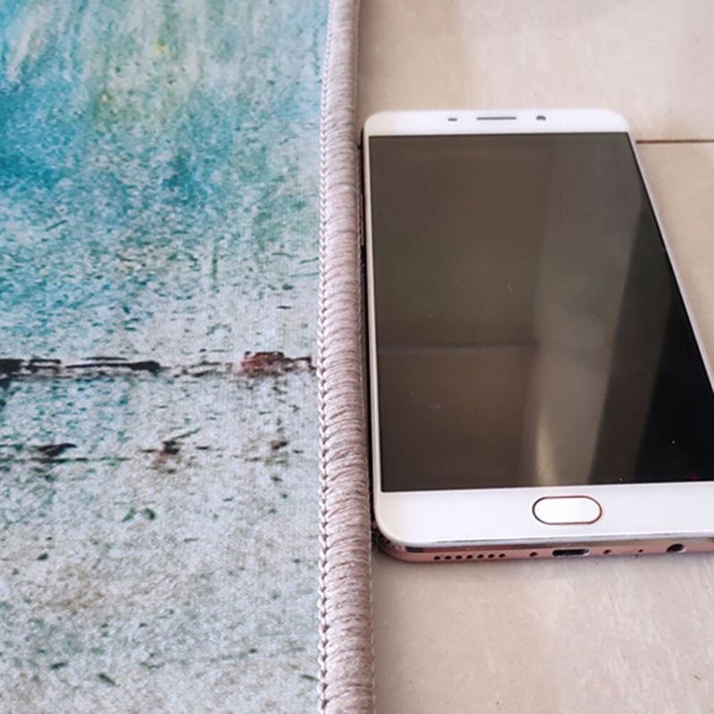 Nordic Living Room Rug Multicolored Geometric Printed Indoor Rug Anti-Slip Backing Pet Friendly Area Carpet