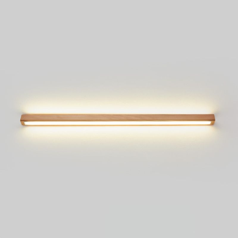 Contemporary Wall Light Fixture Simple Wooden LED Wall Light Sconce for Bathroom