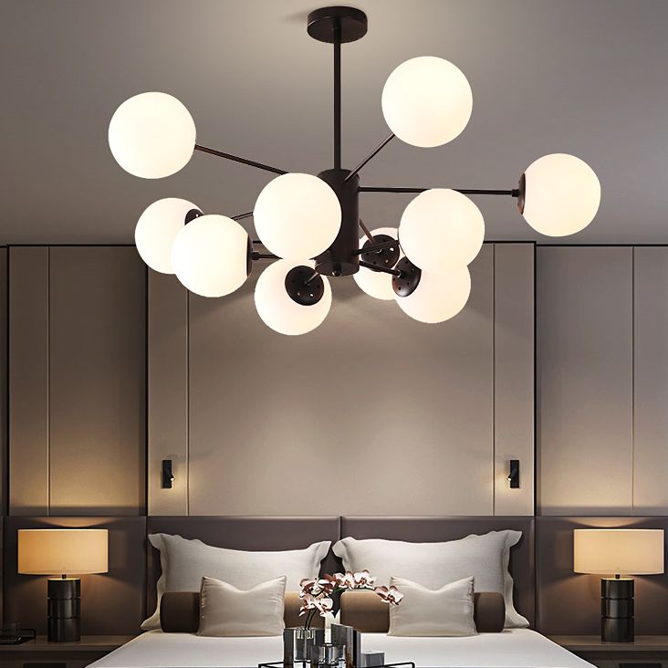 Aparte de iluminación de latón completo de estilo negro