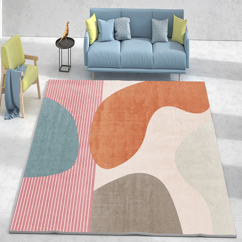 Tappeto a blocchi color multicolore poliestere moquette tappeto non slip tappeto interno per soggiorno