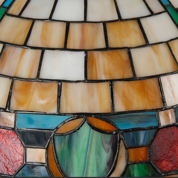 Gebrandschilderd glas omgekeerde kom hangende kroonluchter Tiffany -stijl kroonluchter lamp