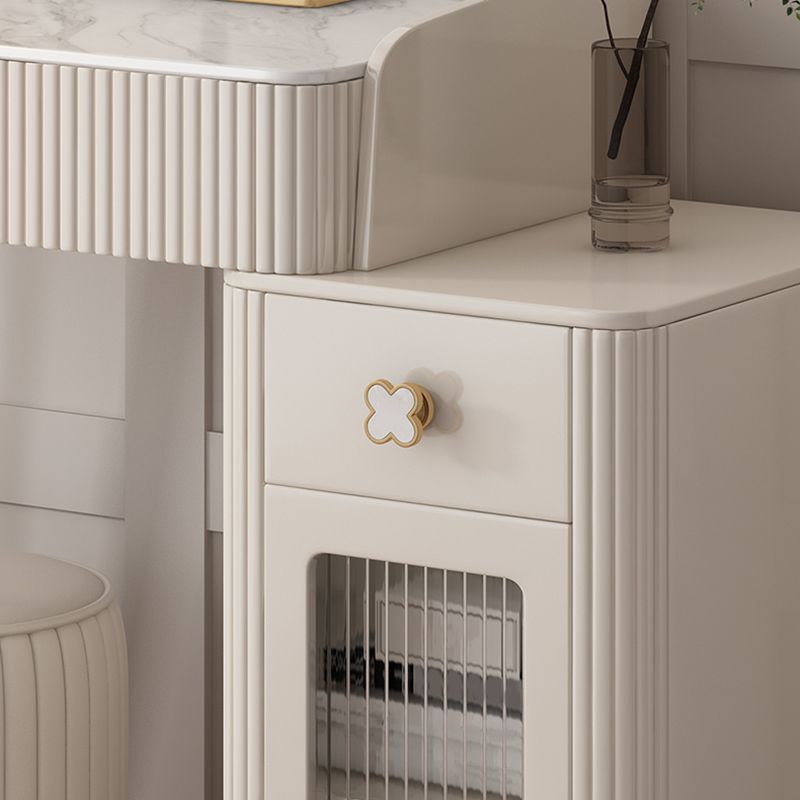 Luxurious Vanity Bedroom Make-up Vanity 3-Piece Set with 2 Drawers