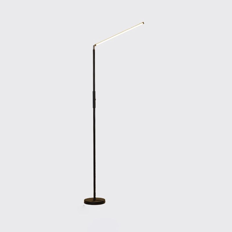 Metal Linear Shape Floor Light Modern Single Light Floor Light Fixtures