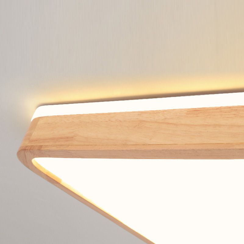 Soporte de montaje de luz de montaje moderno 1-Luz de techo de montaje a ras de la sala de estar con sombra acrílica