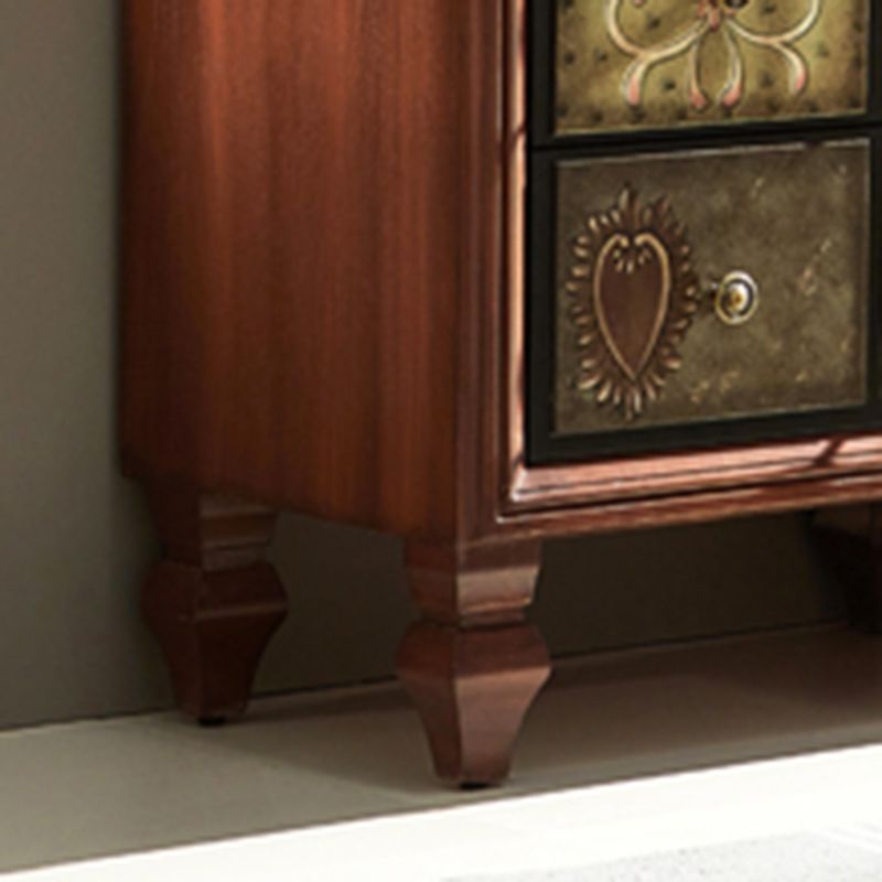 Mid-Century Rectangle Cabinet Standard Side Cabinet with Drawer
