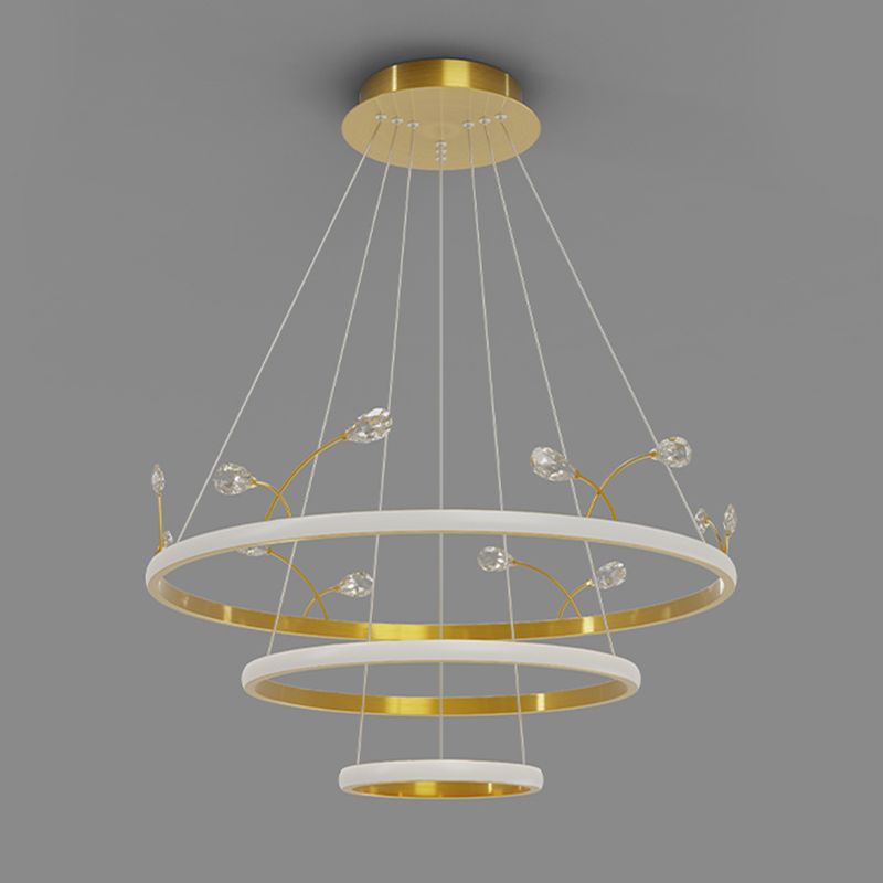 Gold Iron Hanging Pendant Lights Contemporary Hanging Lamps for Dining Room