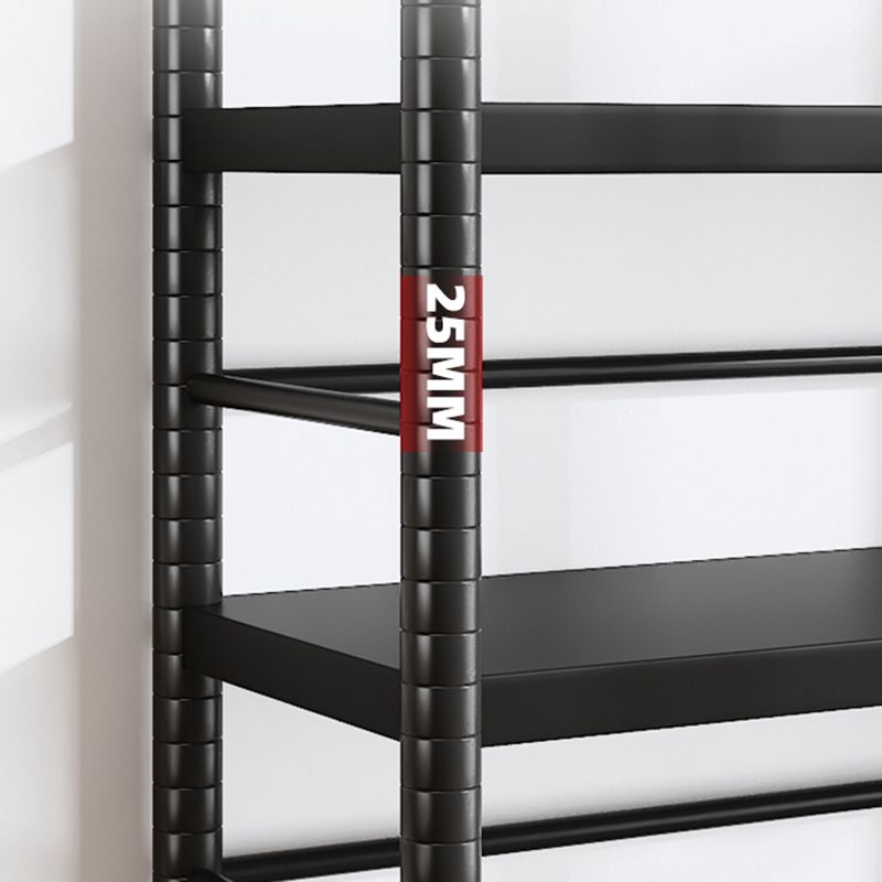 Modern Open Back Metal Shelf Bookcase Shelves Included for Home Office