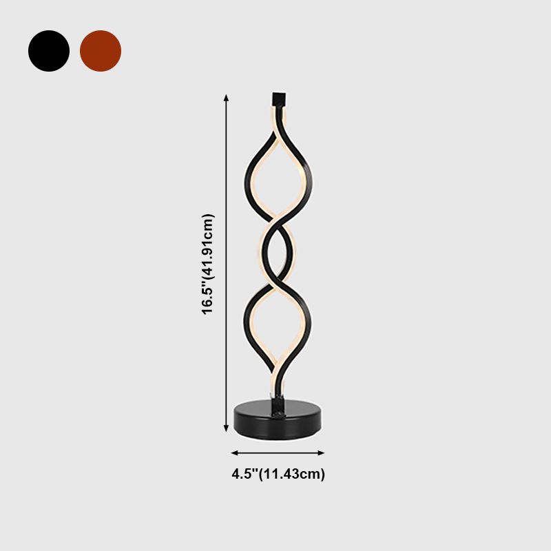 Linear Nightstand Lamp Contemporary Metal Nightstand Lamps for Bedroom and Club