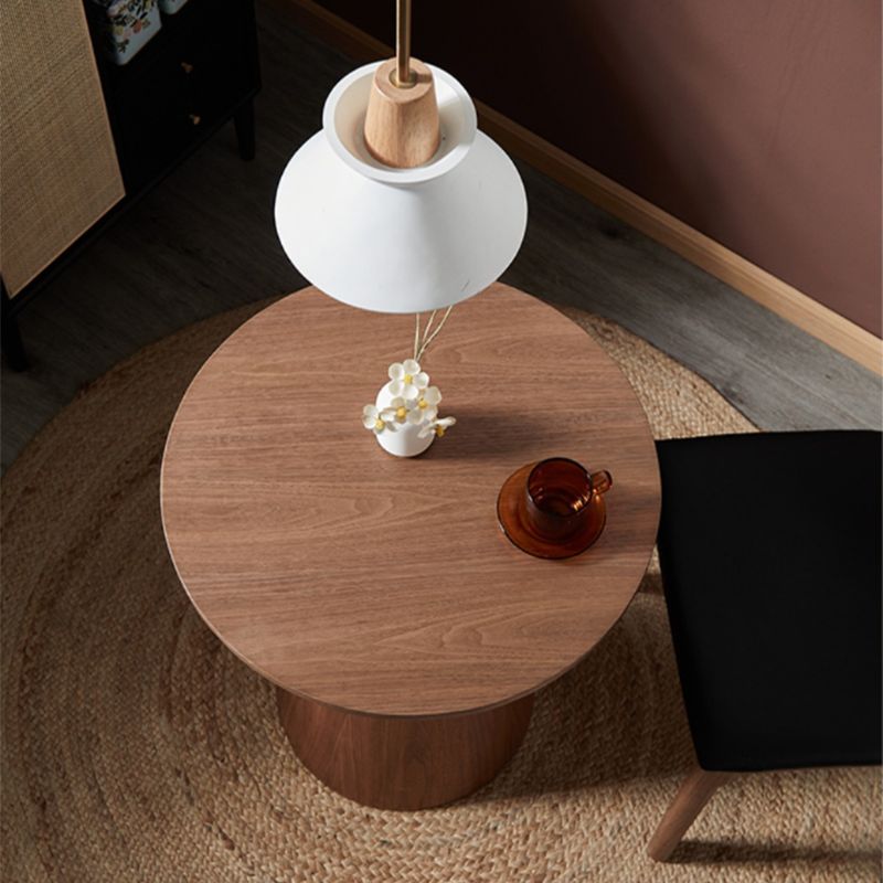 French Country Style Round Old Solid Wood Table with Pedestal Base Coffee Table