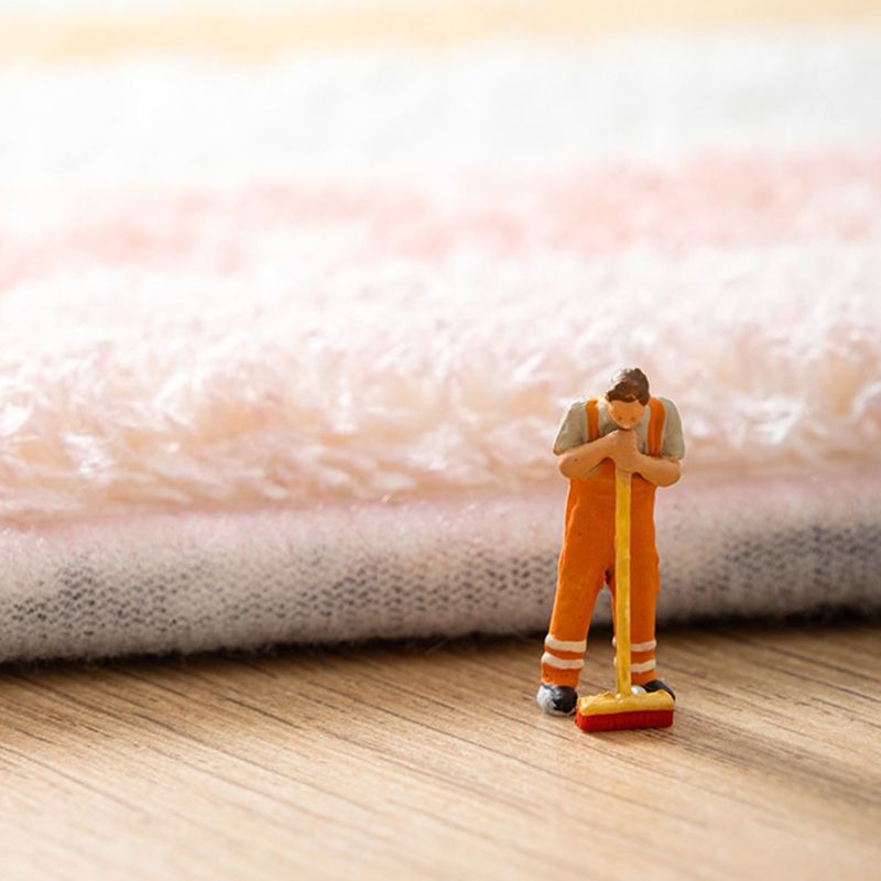 Multi-Color Geometry Area Rug Trendy Striped Carpet Polyester Friendly Washable Area Rug for Bedroom