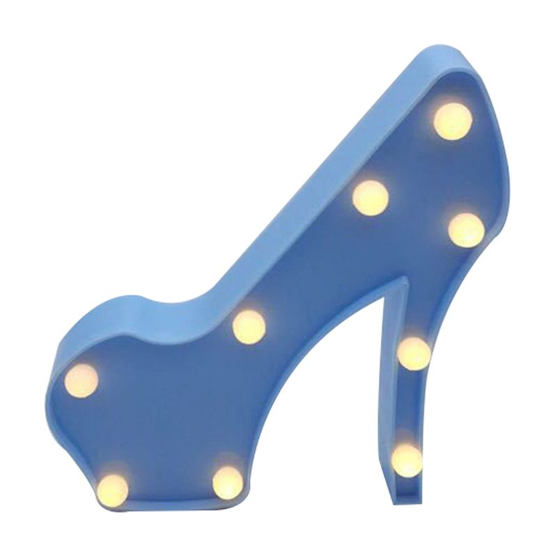 Beauty Element Girls Room Night Lamp Plastic Modern Style LED Nightstand Lighting