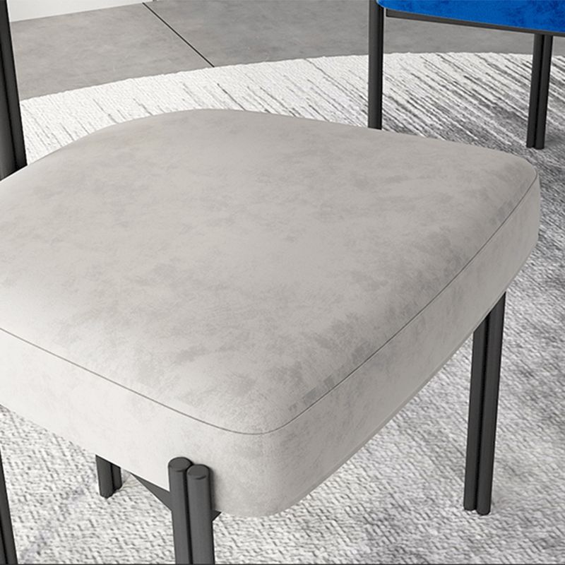 Industrial Style 19.68" Wide Fixed Back Sponge Armless Chair