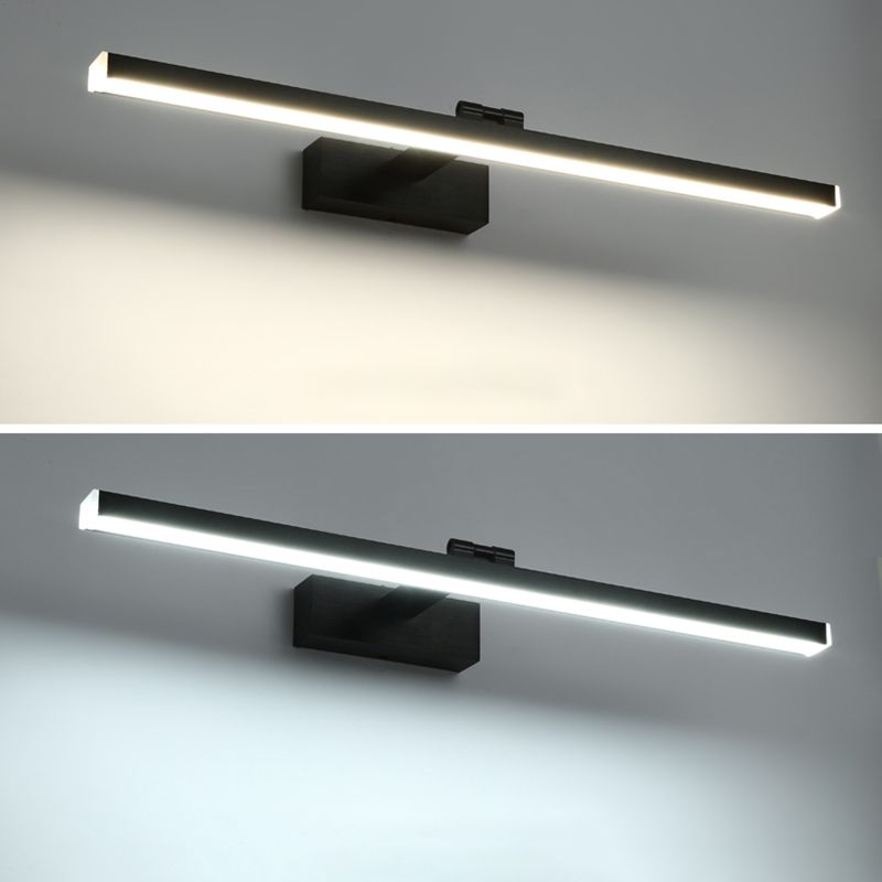Lineare Schattenschwung Armwand Beleuchtung moderner Metall 1 hellleuchte Lampe in Schwarz