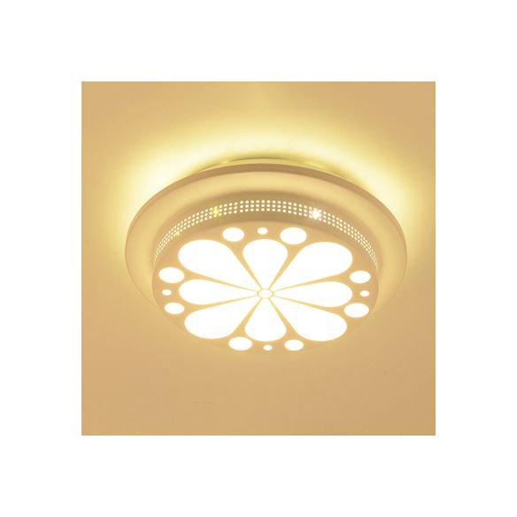 Art Deco Flush Mount Ceiling Light Circular Acrylic Ceiling Lamp for Hallway
