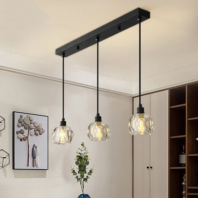 Ideas de iluminación de la isla de Crystal Island de estilo moderno de estilo Spherical