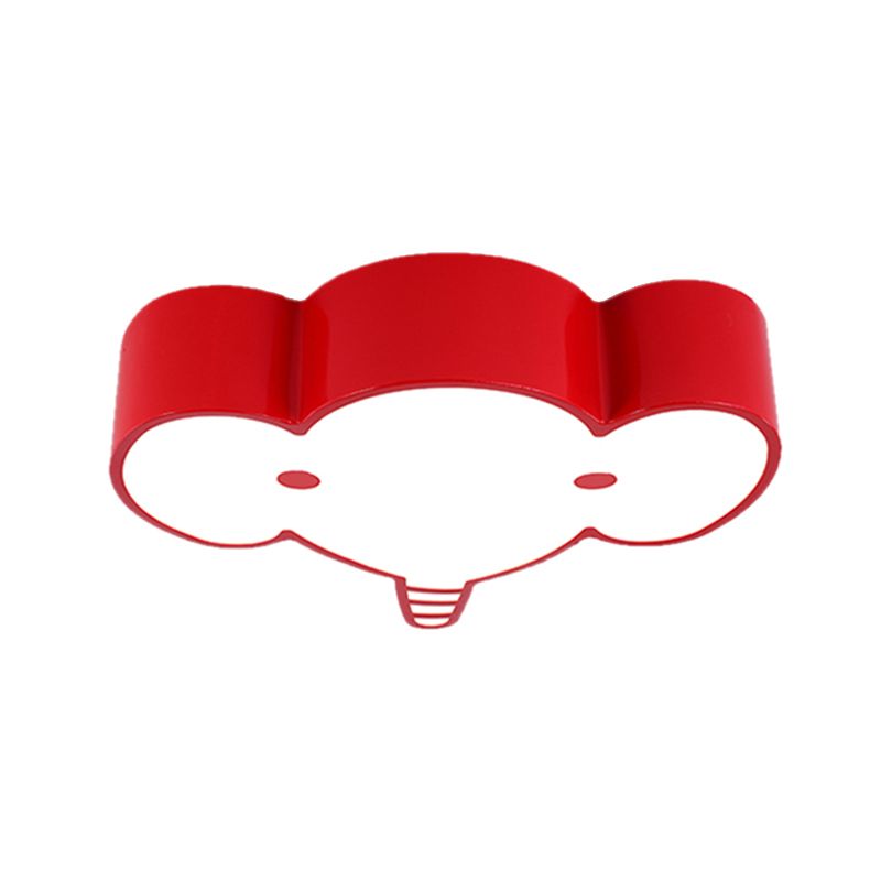 Metal Elephant Ceiling Mount Light Kindergarten Nursing Room Lovely Ceiling Lamp