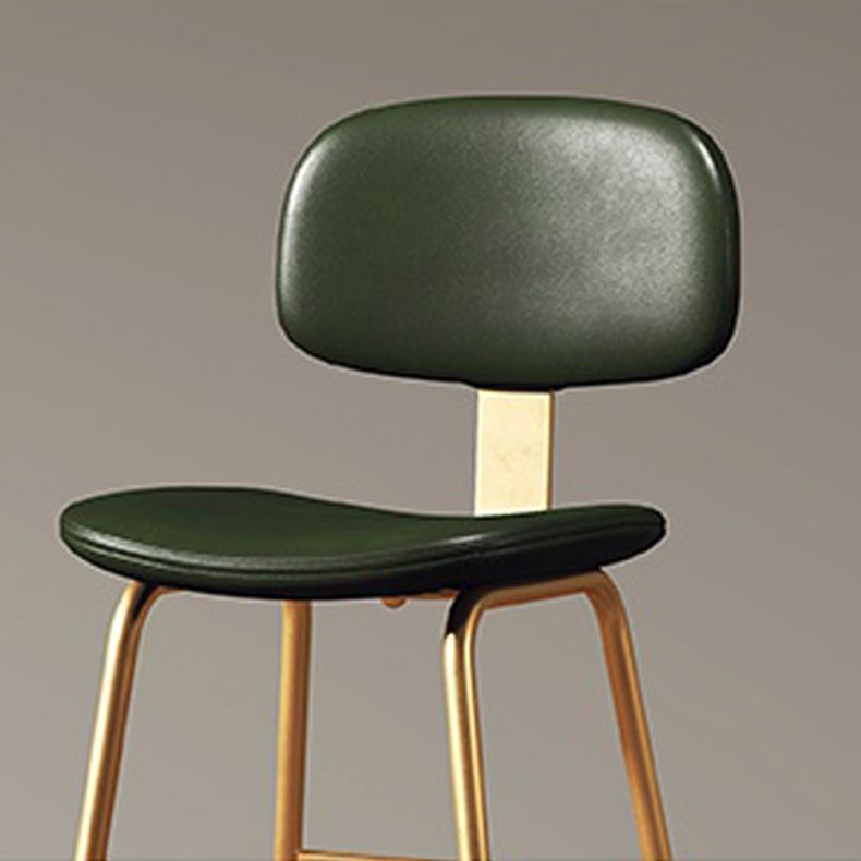 Barhocker im modernen Stil, Metallbeine, Eimer-Ledersitz, Barhocker für die Restaurantküche