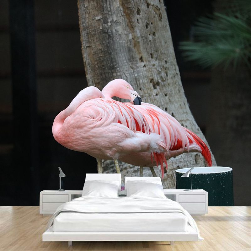 Tropical Flamingo Wall Decals for Bedroom Living Room Wall Decor, Waterproofing