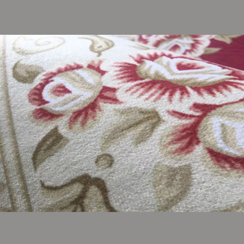 Nostalgie Ethnisch gedruckter Teppichpolyester Teppich Haustierfreundlicher Innenteppich für Wohnzimmer