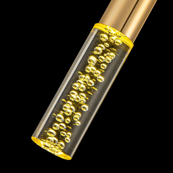 Forme de cylindre Metal Pendant Light Modern Style 1 Lumière Lumière Lumière en or