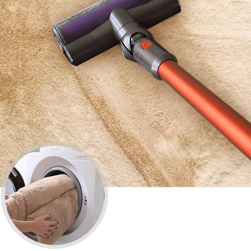 Apricot Casual Teppich Polyester Minderer Farbe Teppich Nicht-Rutsch-Backing Teppich für Wohnkultur