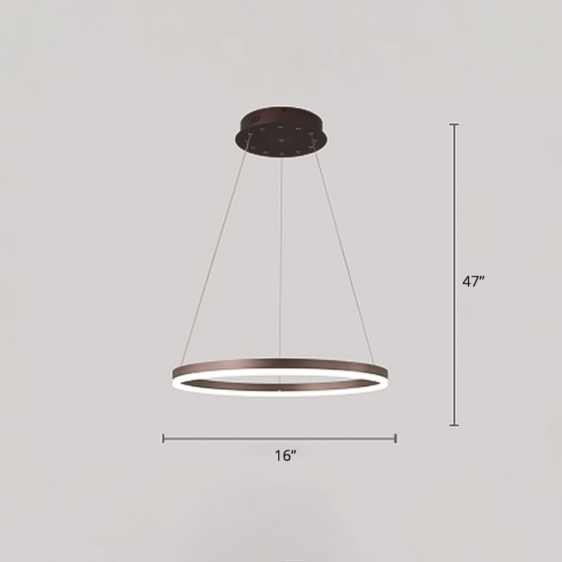 Lampadario a forma di ciclo acrilico Minimalista Elegante Lampada di sospensione a LED LED