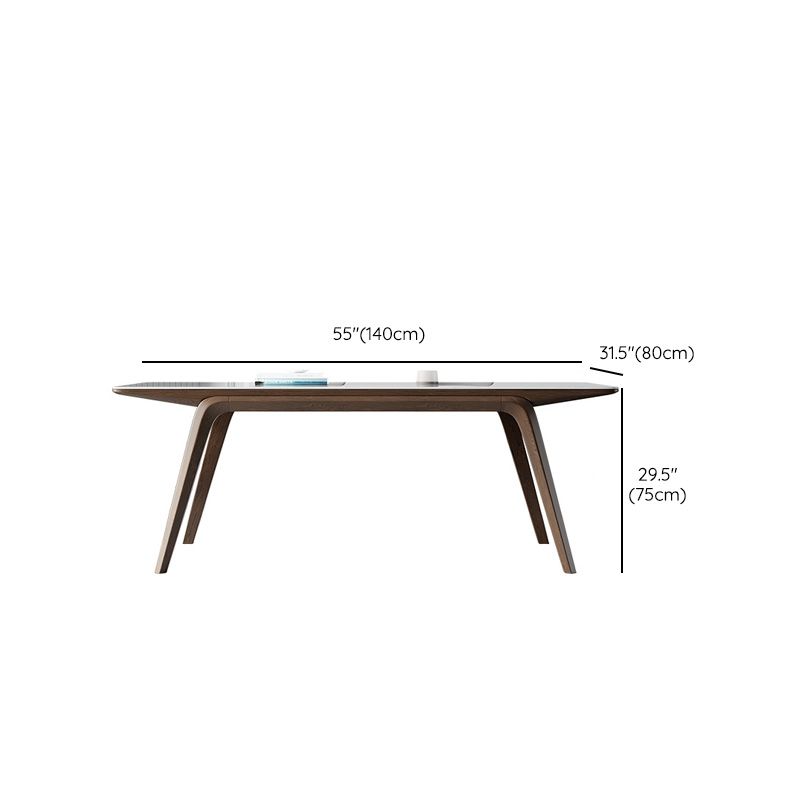 Medieval Modern Stone Dining Table Rectangle Table for Dining Room
