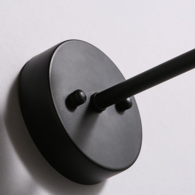 Industrial Style Hourglass Shape Wall Lamp Metal 1 Sconce Light in White/Black