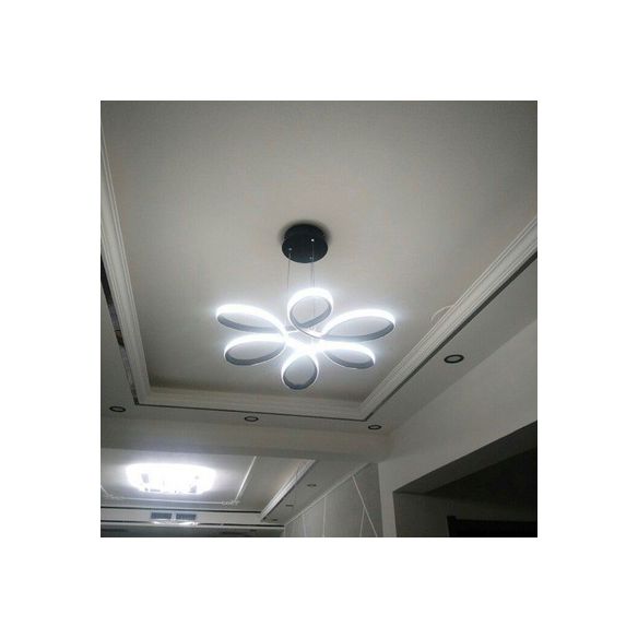 Lámpara de colgación de led de flores simplicidad acrílico comedor lineal encosnedora