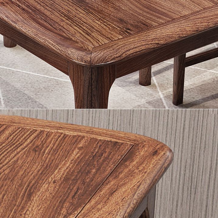 Modern Kitchen Solid Wood Dining Furniture Set with Rectangle Top Formal Dining Room Table Set