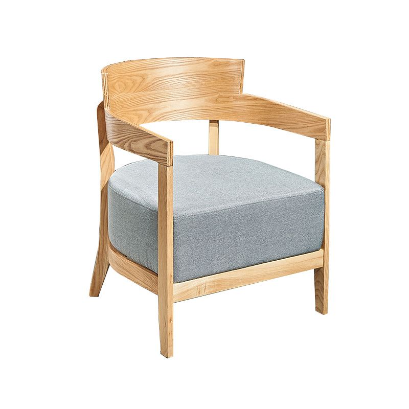 Solid Color Living Room Arms Included Basic Four Leg Square Arms Accent Chair